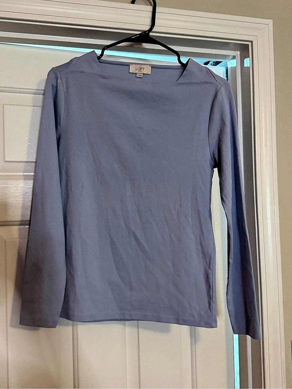 LOFT Outlet Long Sleeve Tee in Purple Size Small Like New